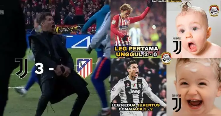 10 Meme lucu Juventus kalahkan Atletico Madrid ini kocak abis