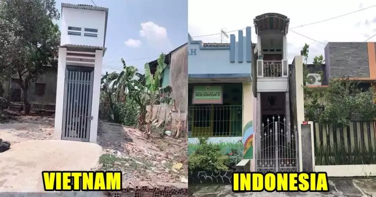 Rumah lebar 1 meter juga ada di Indonesia, begini penampakannya