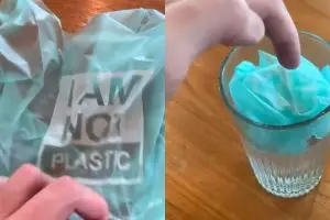Kantong plastik ini bisa larut di dalam air, bikin heboh