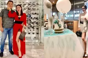 11 Gaya Femmy Permatasari kenakan busana belahan tinggi