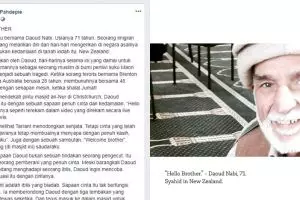 Orang pertama ditembak ucap hello brother kepada teroris Selandia Baru
