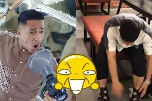 Unggah video di toko sepatu, aksi Irfan Hakim bikin ngakak