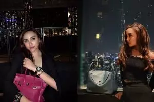 12 Gaya Salmafina hangout usai lepas hijab, outfitnya serba hitam