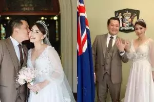 10 Momen romantis bulan madu Femmy Permatasari, gendong-gendongan