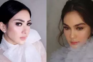 5 Beda gaya Luna Maya & Syahrini saat main salju, kece siapa?