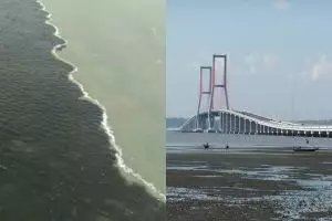 Viral air laut jembatan Suramadu tak menyatu, ini penyebabnya