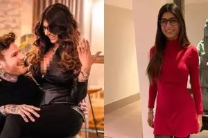 10 Momen romantis Mia Khalifa dilamar kekasihnya, penuh kejutan