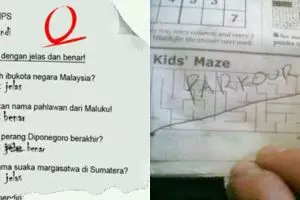 12 Cara cepat siswa ngerjain soal ujian ini bikin ketawa