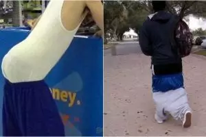 10 Cara orang pakai celana ini bikin gagal paham