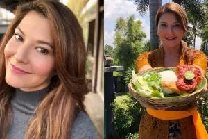 10 Potret Tamara Bleszynski berkebaya Bali, tetap memesona