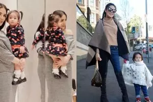 Masuk fashionable moms, ini 10 gaya kece Nindy Ayunda bareng anak