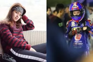 12 Gaya Sabrina saat balapan, kakak Susan Sameh yang garang abis