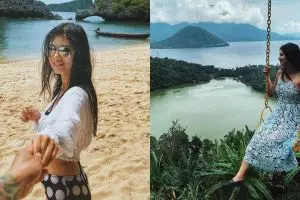 10 Gaya Atries Angel saat liburan, pacar Chef Juna yang memesona