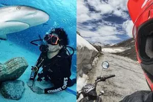 8 Aktivitas ekstrem Chef Juna, menyelam sampai motoran di Himalaya