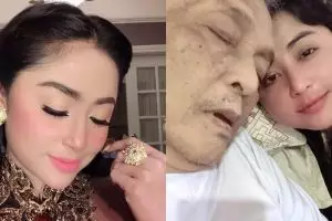 8 Momen Dewi Perssik jenguk ayahnya yang sedang sakit di Jember