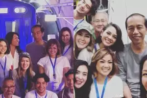 11 Momen seleb hadir di peresmian MRT Jakarta, seru bareng Jokowi