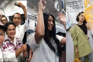 Komentar 9 seleb usai coba MRT Jakarta, bikin pengen ikutan naik