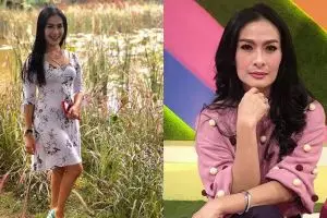 10 Gaya Iis Dahlia jadi host acara talkshow, tak tampak umur 46