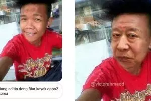 10 Editan foto orang pengen ganteng ini kocak, hasilnya ngeselin