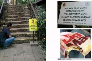 12 Foto lucu orang mengikuti petunjuk di tempat umum ini kocak