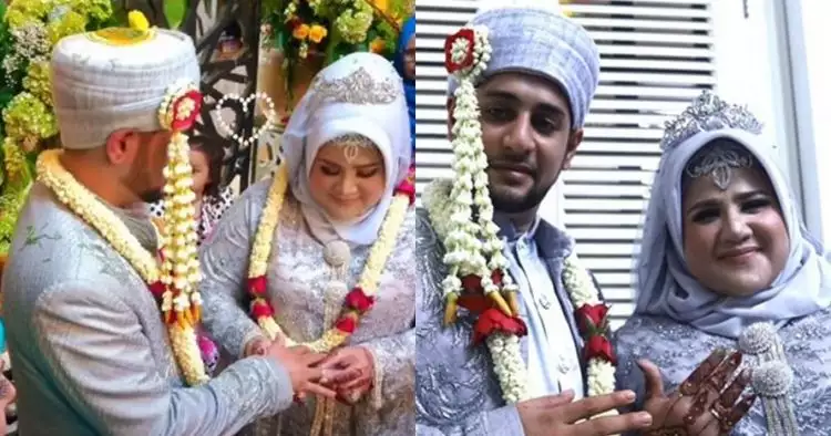 9 Momen pernikahan Dhawiya dan sang kekasih, mahar Rp 100 ribu
