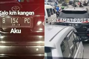 12 Meme lucu pakai plat nomor ini endingnya baper