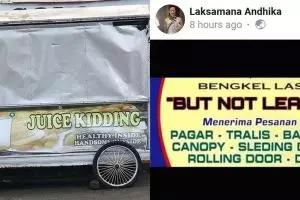 12 Nama tempat usaha pakai bahasa Inggris ini kocak pol