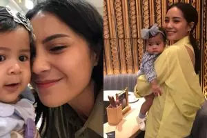 10 Momen kedekatan Nagita Slavina & keponakan, bak ibu kandung