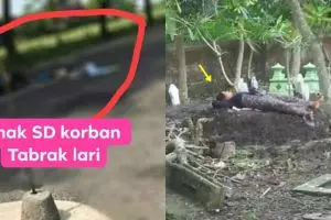 Kisah di balik foto ibu tidur di atas makam anaknya ini sedih