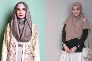 8 Potret Zaskia Sungkar pakai makeup tebal, bikin pangling