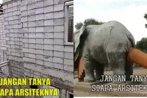 10 Meme lucu 'jangan tanya siapa arsiteknya' ini bikin heran