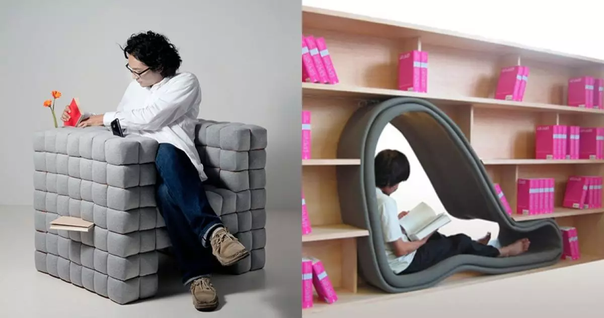 10 Inspirasi sofa merangkap rak buku ini bikin semangat membaca