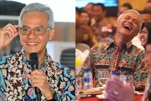 Baju batiknya mirip serbet hotel, ini reaksi lucu Ganjar Pranowo