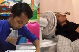 10 Foto lucu orang malas kalau lagi makan, ekspresinya kocak!