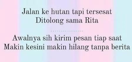 Pantun lucu patah hati © berbagai sumber