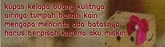 Pantun lucu patah hati © berbagai sumber