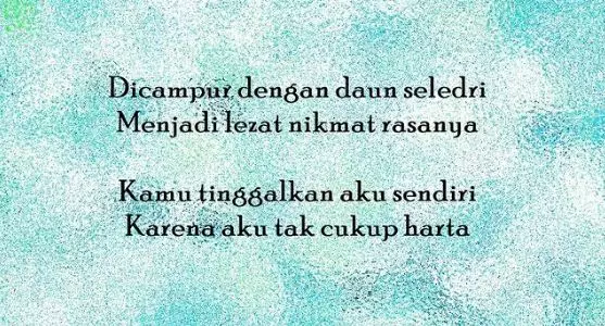 Pantun lucu patah hati © berbagai sumber