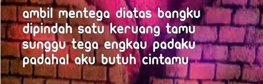 Pantun lucu patah hati © berbagai sumber