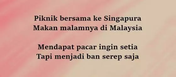 Pantun lucu patah hati © berbagai sumber