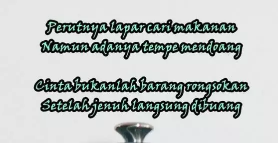 Pantun lucu patah hati © berbagai sumber