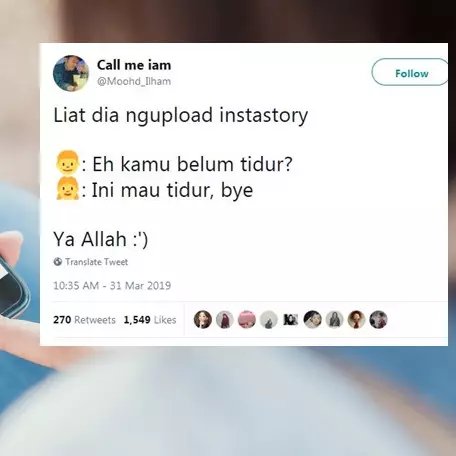 10 Cuitan lucu 'eh kamu belum tidur' ini endingnya kocak abis