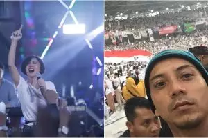 10 Aksi seleb di panggung kampanye Jokowi & Prabowo, ekspresif