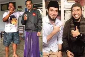 17 Potret bukti beda pilihan capres tetap berteman, rukun terus