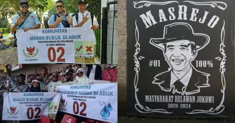 10 Nama komunitas pendukung Prabowo dan Jokowi ini unik banget