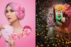 7 Gaya pemotretan Titi DJ ini bak dunia fantasi, bikin terpukau