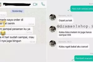 10 Chat pelanggan protes barang tak kunjung sampai ini bikin KZL