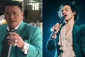 12 Cocoklogi gaya busana Hotman Paris & Harry Styles, kocak abis