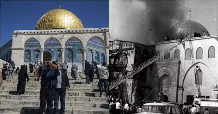 Masjid Al Aqsa ternyata pernah terbakar tahun 1969, ini kisahnya