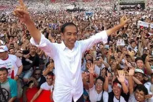 Ditanya sehabis nyoblos, Jokowi: Rasanya plong
