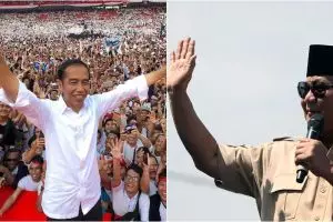 Suara 59,20%, quick count Litbang Kompas Jokowi 54,86% Prabowo 45,12%